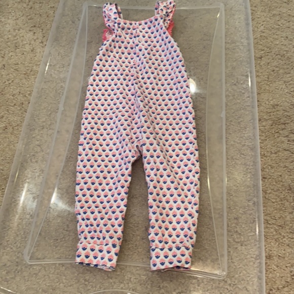 Carter's 12 month Romper Sleeveless Floral Pink - Picture 6 of 7